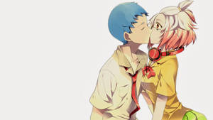 Anime Couple Kiss From Tales Of Graces Wallpaper