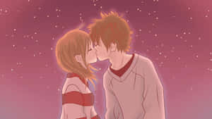 Anime Couple Love Kiss Japanese Wallpaper