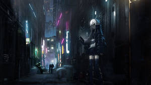 Anime Dark City Wallpaper