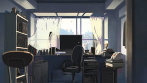 Anime Home Office Wallpaper