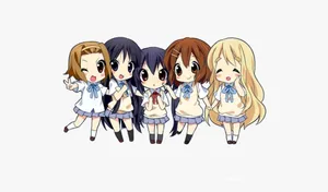Anime Kids School Girls Wallpaper
