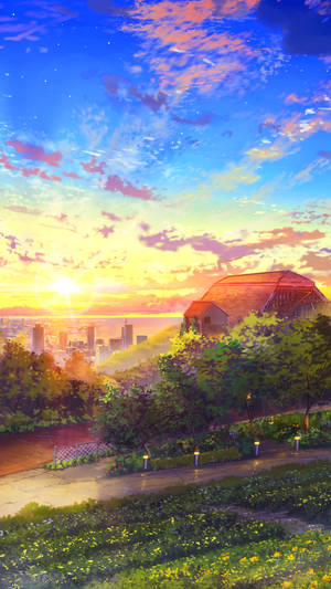 Anime Landscape Cool Android Wallpaper