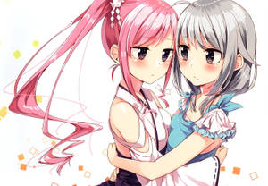 Anime Lesbians In Love Wallpaper