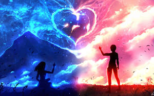 Anime Love Heart Wallpaper