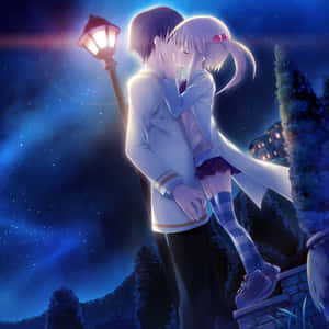 Anime Love Light Love Kiss Wallpaper