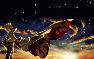Anime Naruto Wearing Hokage Cloak Wallpaper