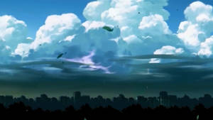 Anime Scenery Dark City Wallpaper