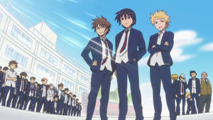 Anime School Scenery Daily Lives Of High School Boys Wallpaper