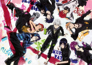 Anime Series K Character Collage Wallpaper