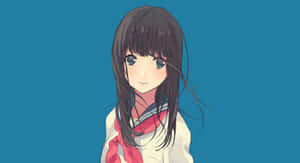 Anime Student Portrait Wallpaper