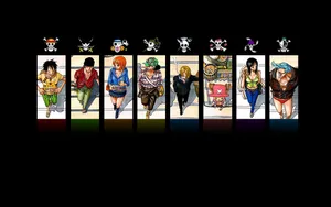 Anime Symbols One Piece Straw Hat Pirates Jolly Roger Wallpaper