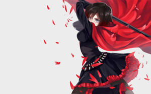 Anime Warrior Ruby Rose Wallpaper
