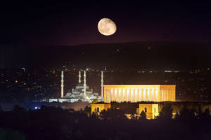 Ankara Full Moon Wallpaper