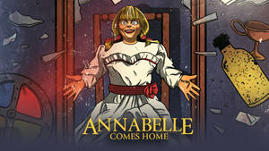 Annabelle Comes Home Cartoon Poster Wallpaper