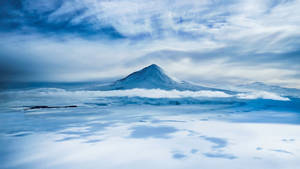 Antarctica Mountain Covered In Snow Wallpaper
