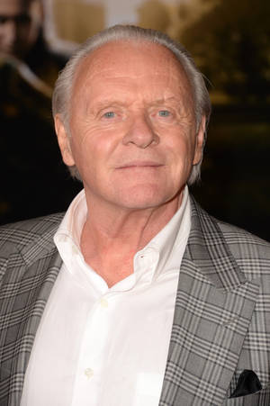 Anthony Hopkins With Checkered Suit Wallpaper