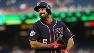 Anthony Rendon Grinning In Uniform Wallpaper
