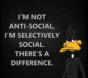Anti Social Daffy Duck Wallpaper