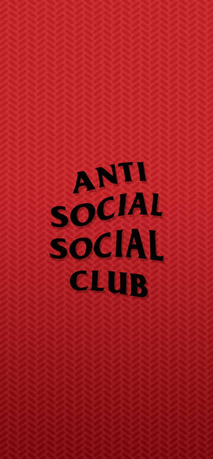 Anti Social Social Club Red Black Wallpaper
