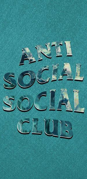 Anti Social Social Club Sparkly Blue Wallpaper