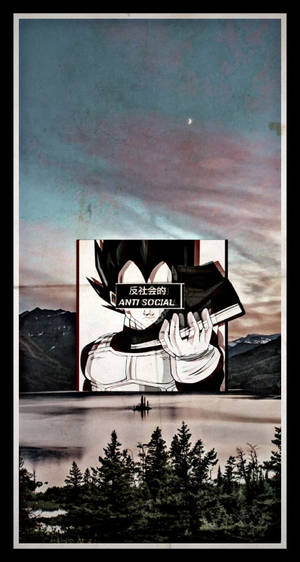 Anti Social Vegeta Wallpaper