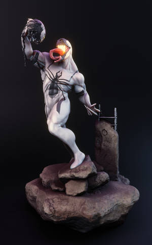 Anti Venom Statue Wallpaper