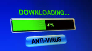Antivirus Download With Green Status Bars Wallpaper