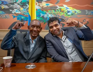 Antonio Cervantes And David Racero In Camara Colombia Wallpaper