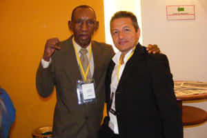 Antonio Cervantes Wearing Dark Gray Suit Wallpaper