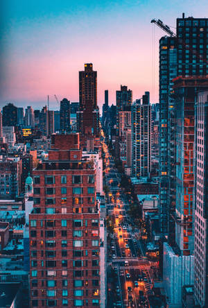 Apartment Buildings In New York Iphone Wallpaper