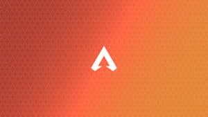 Apex Legends Logo On Orange Background Wallpaper