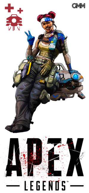 Apex Legends Mobile Lifeline With Game Logo Wallpaper