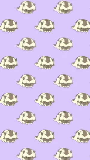 Appa From Avatar Pattern Wallpaper