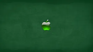 Apple 4k Ultra Hd Green Logo Wallpaper