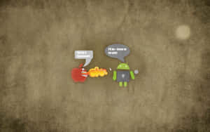 Apple And Android - The Smartphone Divide Wallpaper