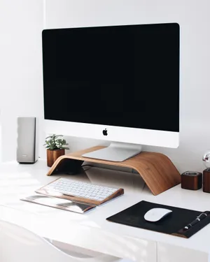 Apple Desktop Set-up Wallpaper