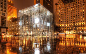 Apple Glass Cube Store