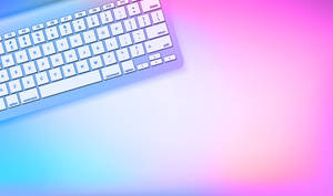 Apple Imac Rainbow Gradient Computer Keyboard Wallpaper