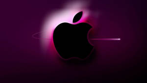 Apple Logo 4k Glowng Pink Lights Wallpaper