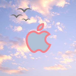 Apple Logo And Sky Wallpaper