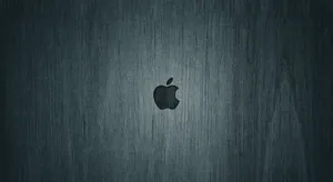Apple Logo Black Mac Wooden Wallpaper