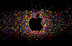 Apple Logo Bright And Colorful Wallpaper