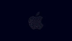 Apple Logo Far Effects Wallpaper