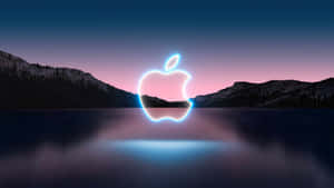 Apple Logo On A Lake At Night Wallpaper