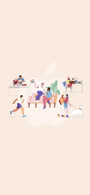 Apple Pride Celebration Wallpaper