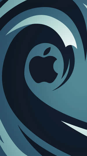 Apple's New Logo Is A Wave With A Wave In The Background Wallpaper