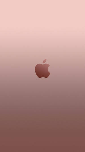 Apple Symbol Rose Gold Iphone Wallpaper