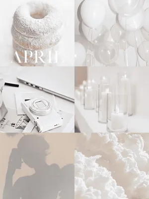 April Aesthetic Collage Wallpaper