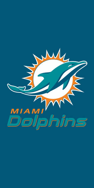 Aqua Miami Dolphins Nfl Team Logo Wallpaper