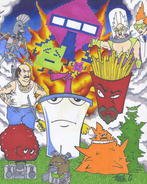 Aqua Teen Hunger Force Characters Wallpaper